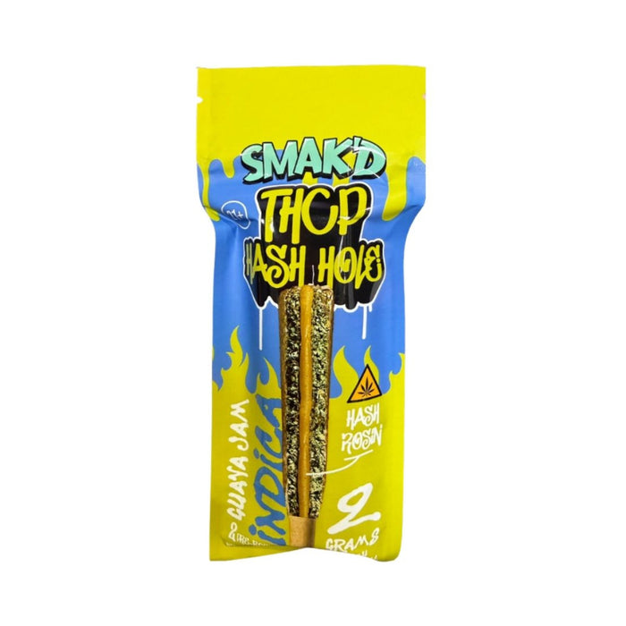 Smak'd THCP Hash Holes Pre-Rolls 2g (2 Count) back label