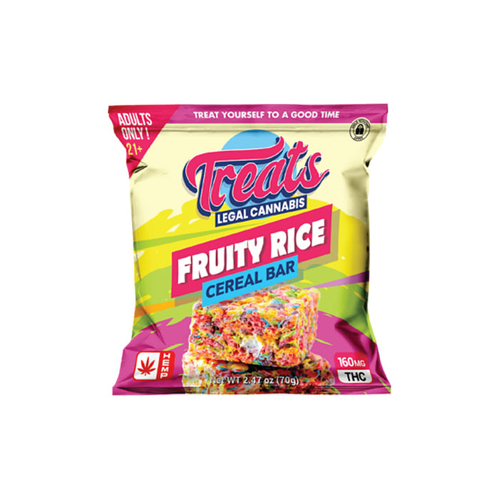 Tillmans Tranquils Treats THC Cereal Bar 160mg Fruity Rice pouch front