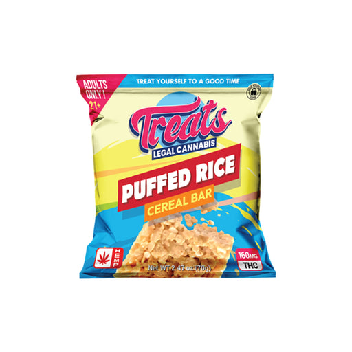 Tillmans Tranquils Treats THC Cereal Bar 160mg Puffed Rice pouch front