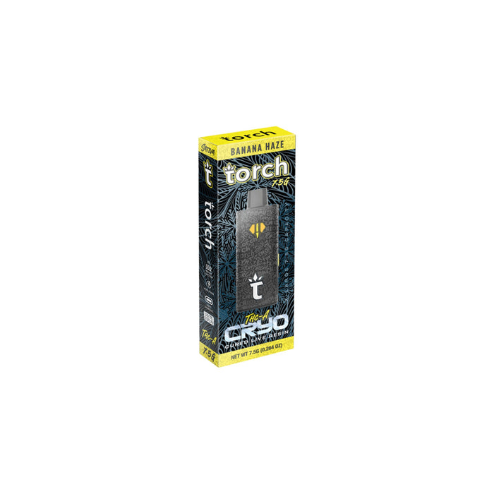 Torch CRYO Hemp THCA Cured Live Resin Disposable Vape 7.5g Banana Haze (Sativa)