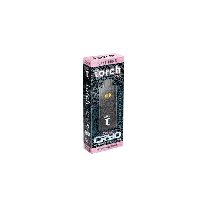 Torch CRYO Hemp THCA Cured Live Resin Disposable Vape 7.5g Cake Bomb (Indica)
