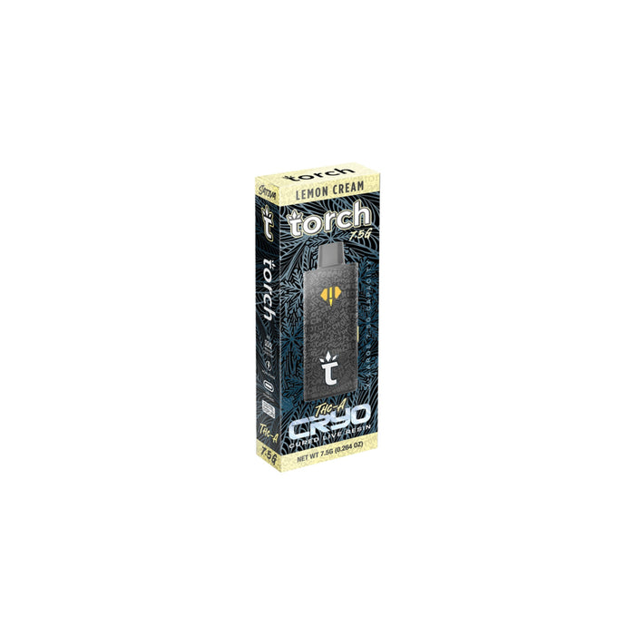 Torch CRYO Hemp THCA Cured Live Resin Disposable Vape 7.5g Lemon Cream (Sativa)