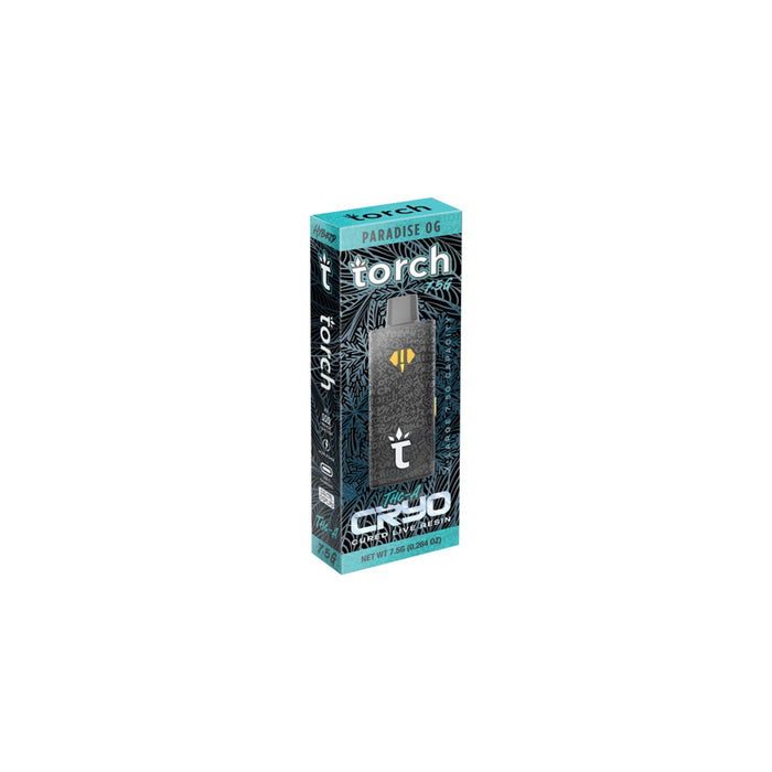 Torch CRYO Hemp THCA Cured Live Resin Disposable Vape 7.5g Paradise OG (Hybrid)