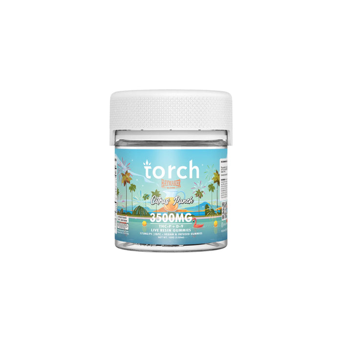 Torch Haymaker Gummies 3500mg Citrus Punch jar