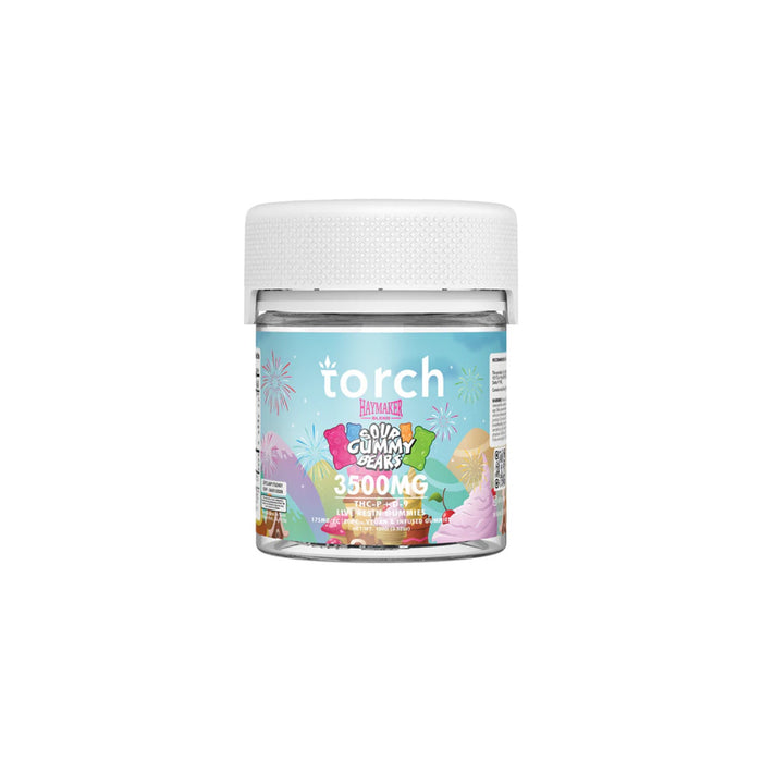 Torch Haymaker Gummies 3500mg Sour Gummy Bears jar