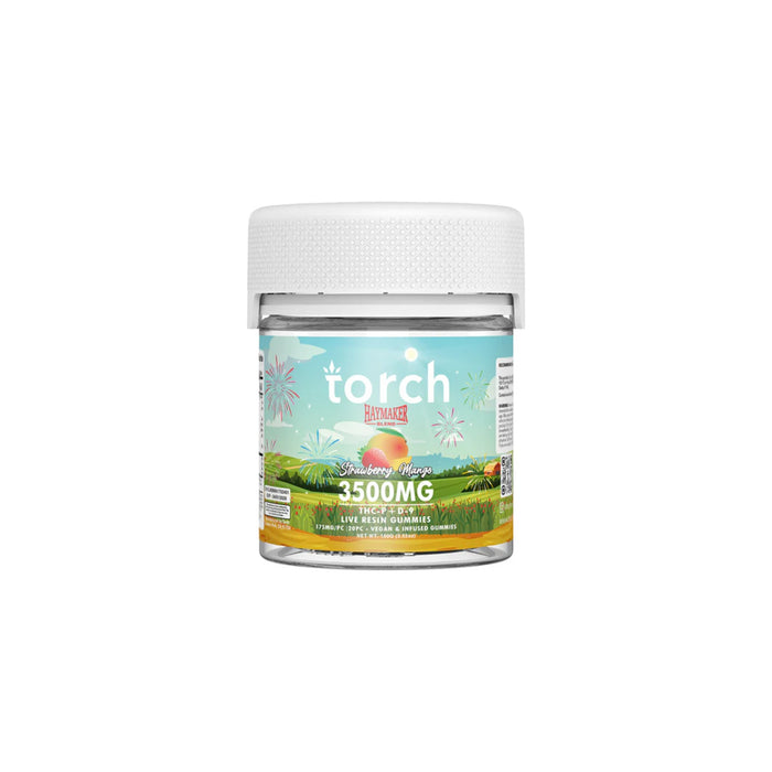 Torch Haymaker Gummies 3500mg Strawberry Mango jar