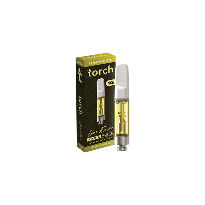 Torch Hemp Live Resin THCA and THCP Cartridge 1g Banana Latte (Indica)