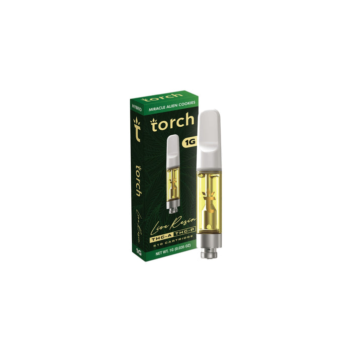 Torch Hemp Live Resin THCA and THCP Cartridge 1g Miracle Alien Cookies (Hybrid)