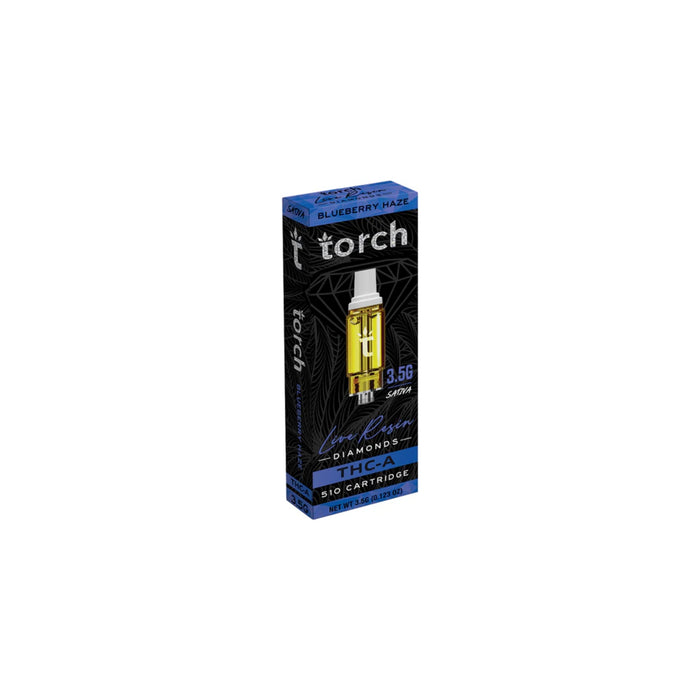Torch Hemp THCA Live Resin Diamonds Cartridge 3.5g Blueberry Haze (Sativa)