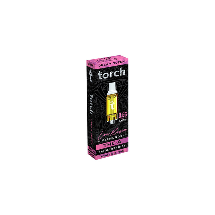 Torch Hemp THCA Live Resin Diamonds Cartridge 3.5g Dream Queen (Sativa)