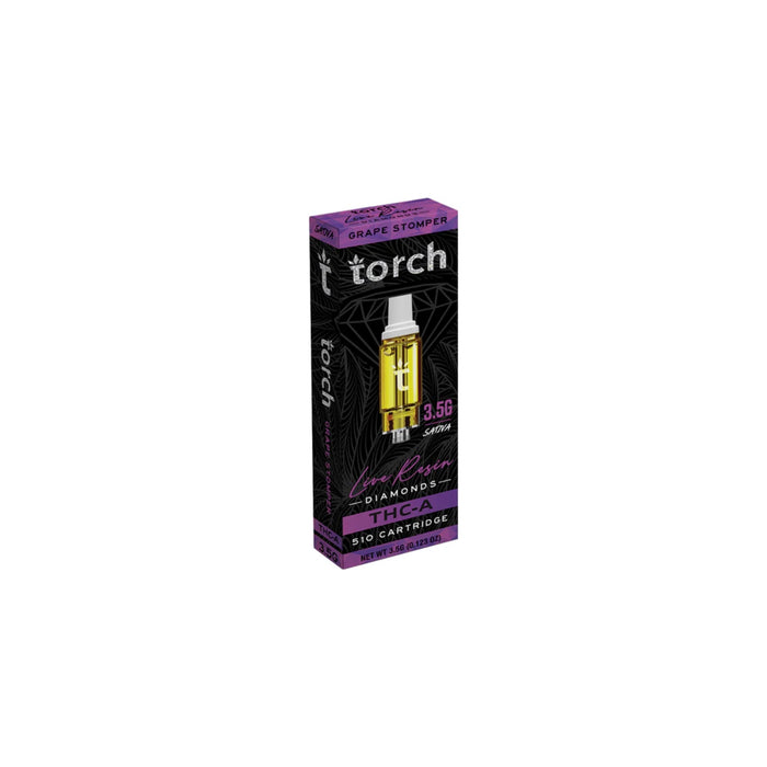 Torch Hemp THCA Live Resin Diamonds Cartridge 3.5g Grape Stomper (Sativa)