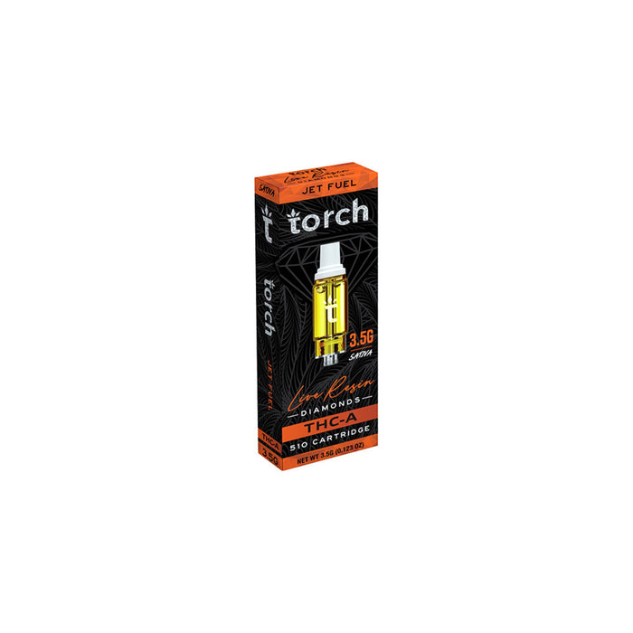 Torch Hemp THCA Live Resin Diamonds Cartridge 3.5g Jet Fuel (Sativa)