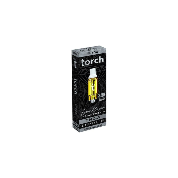 Torch Hemp THCA Live Resin Diamonds Cartridge 3.5g Oreoz (Indica)