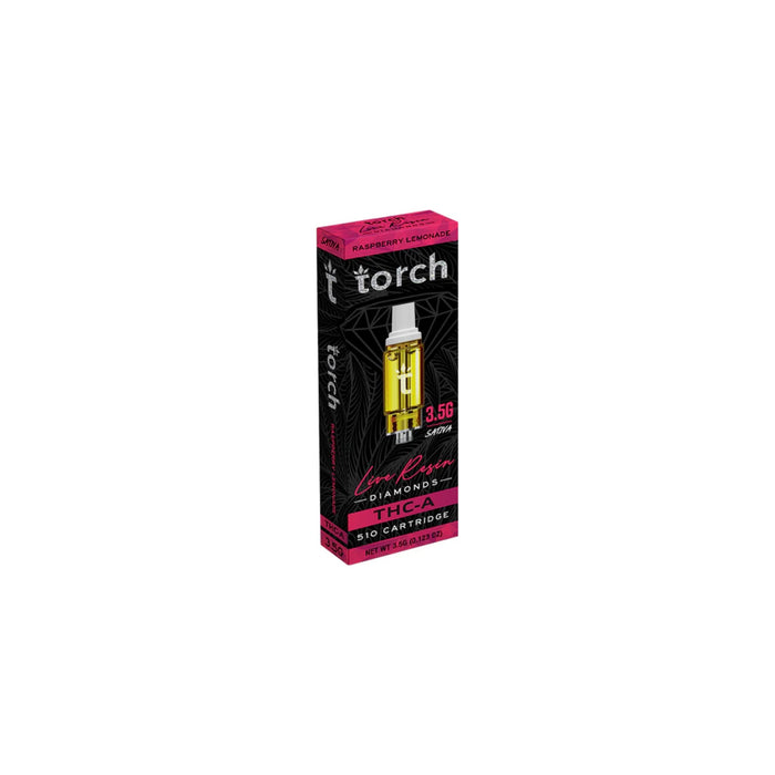 Torch Hemp THCA Live Resin Diamonds Cartridge 3.5g Raspberry Lemonade (Sativa)
