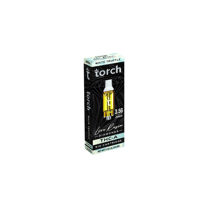 Torch Hemp THCA Live Resin Diamonds Cartridge 3.5g White Truffle (Indica)