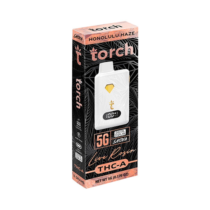 Torch Hemp THCA Live Rosin Blend Disposable Vape 5g Honolulu Haze (Sativa)