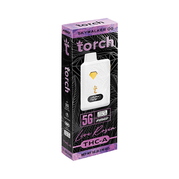 Torch Hemp THCA Live Rosin Blend Disposable Vape 5g Skywalker OG (Hybrid)