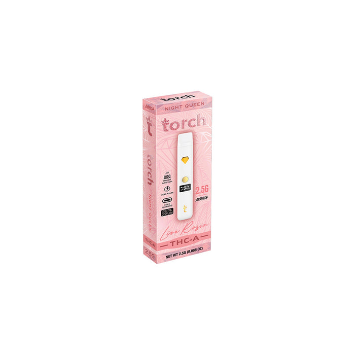 Torch Hemp THCA Live Rosin Disposable Vape 2.5g Night Queen (Indica)