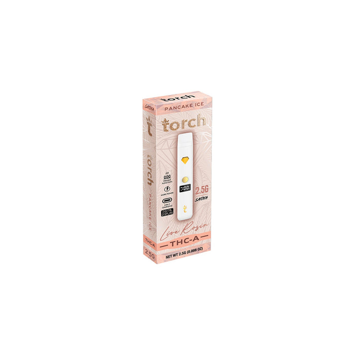Torch Hemp THCA Live Rosin Disposable Vape 2.5g Pancake Ice (Sativa)