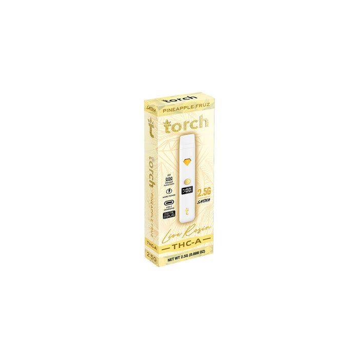 Torch Hemp THCA Live Rosin Disposable Vape 2.5g Pineapple Fruz (Sativa)
