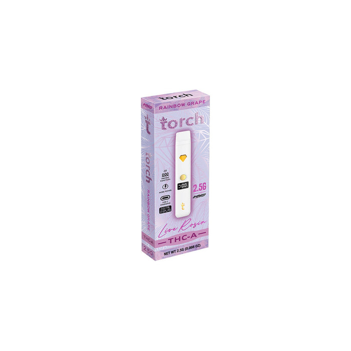 Torch Hemp THCA Live Rosin Disposable Vape 2.5g Rainbow Grape (Hybrid)