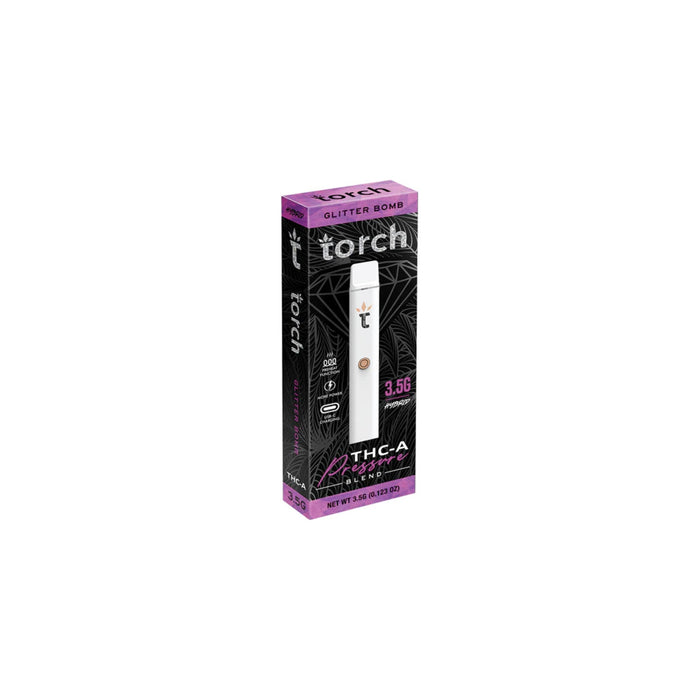 Torch Hemp THCA Pressure Blend Disposable Vape 3.5g Glitter Bomb (Hybrid)