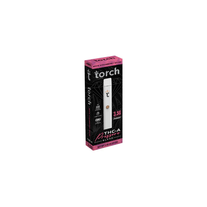 Torch Hemp THCA Pressure Blend Disposable Vape 3.5g White Strawberry Skunk (Hybrid)