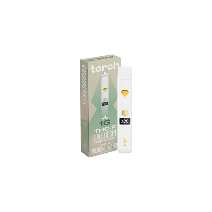 Torch Hemp THCP Live Resin Disposable Vape 1g Wedding Wreck (Sativa)