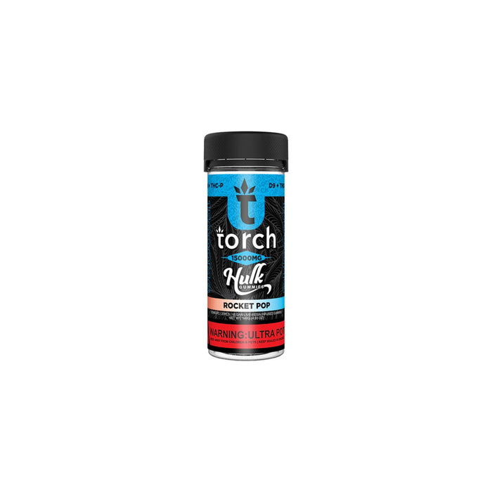 Torch Hulk Hemp Delta 9 THC and THCP Live Resin Gummies 15000mg (20 Count) Rocket Pop