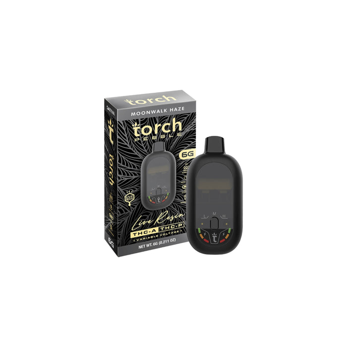Torch Pebble Hemp Live Resin THCA and THCP Disposable Vape 6g Moonwalk Haze (Sativa)