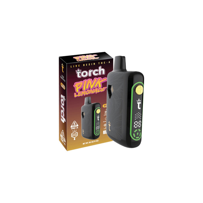 Torch Pulse Hemp Live Resin THCA Disposable Vape 6g Pink Lemonade (Sativa)