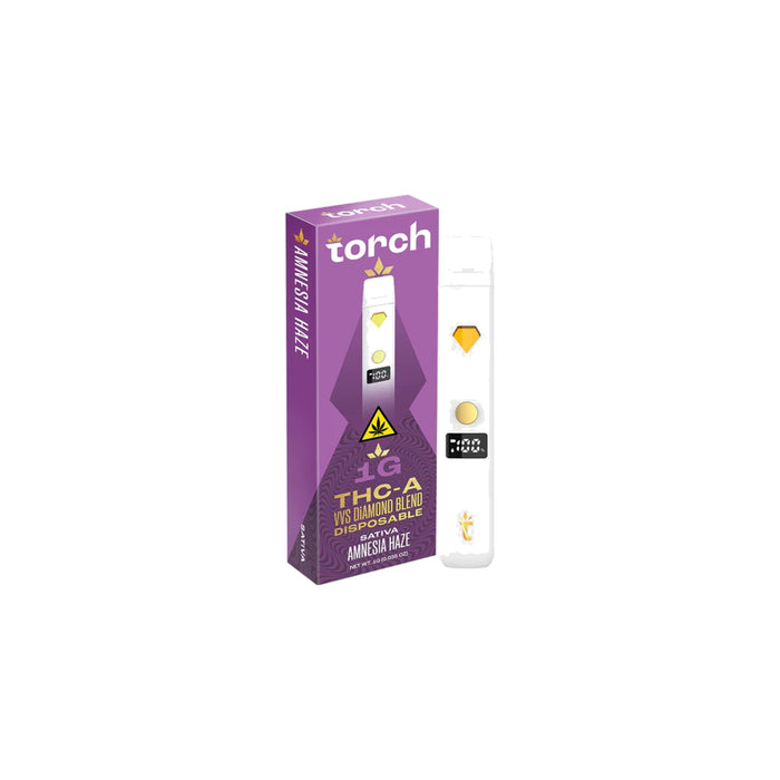 Torch THCA VVS Diamond Blend Disposable Vape 1g Amnesia Haze