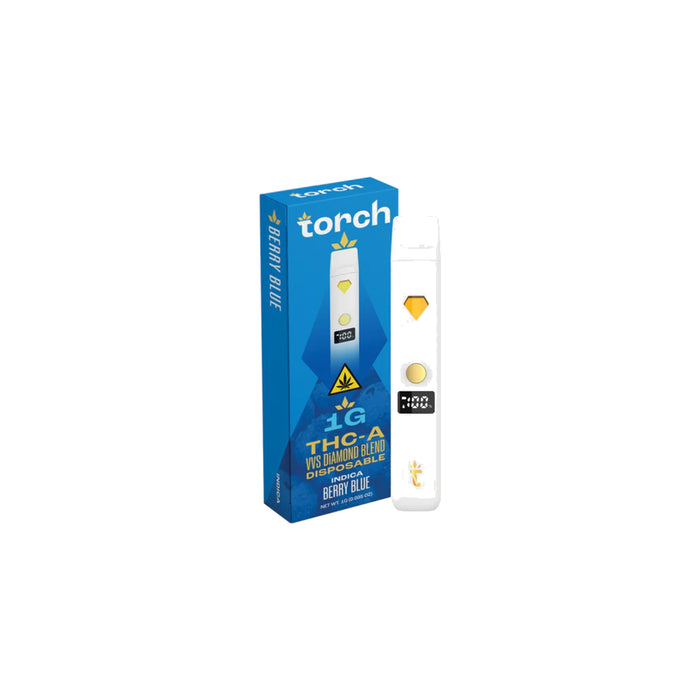 Torch THCA VVS Diamond Blend Disposable Vape 1g Berry Blue