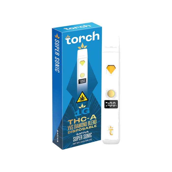 Torch THCA VVS Diamond Blend Disposable Vape 1g Super Sonic