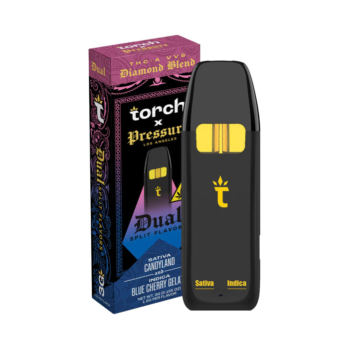 Torch THCA VVS Diamond Blend Dual Disposable 3g Candyland x Blue Cherry Gelato