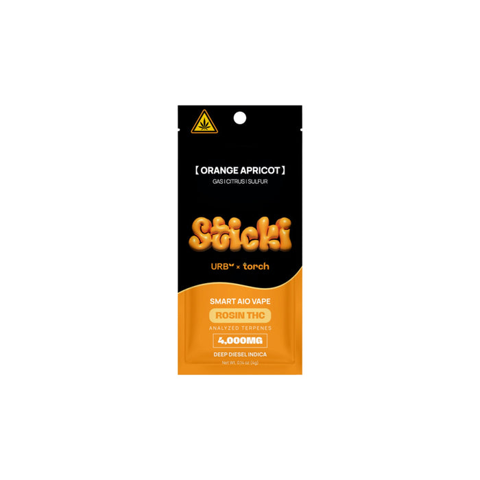 Torch x URB Sticki Rosin Disposable 4g Orange Apricot