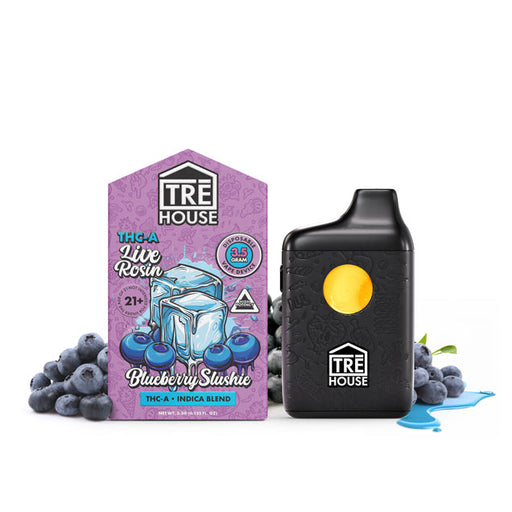 TRĒ House Blueberry Slushie Live Rosin THC-A Vape Pen (3.5g)