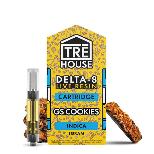 TRĒ House GS Cookies Live Resin Delta 8 Cartridge (1g)