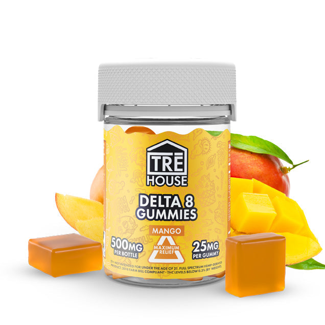 TRĒ House Mango Delta 8 THC Gummies 25mg (20 Count)