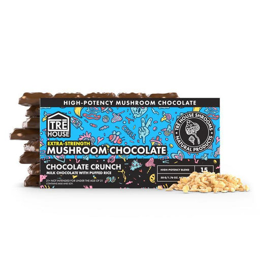 TRĒ House Extra-Strength Mushroom Chocolate Bar Chocolate Crunch (15 Squares)