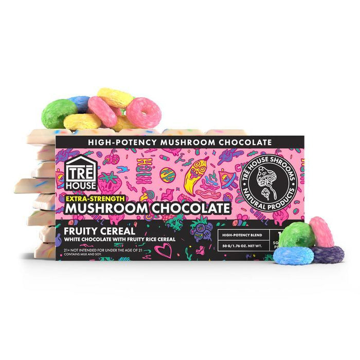 TRĒ House Extra-Strength Mushroom Chocolate Bar Fruity Cereal (15 Squares)