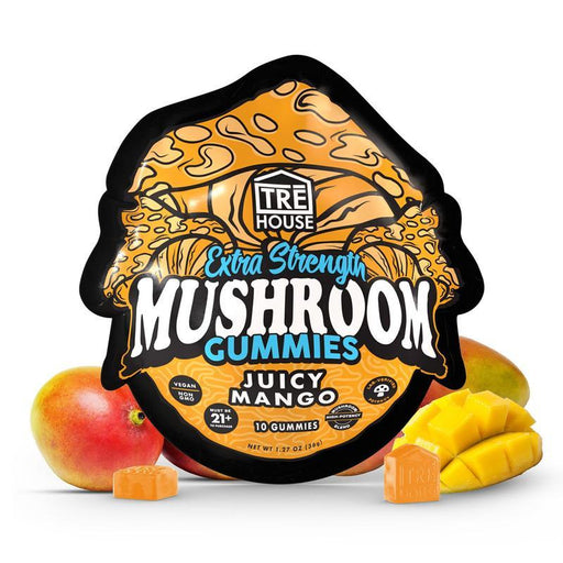 TRĒ House Juicy Mango Extra-Strength Mushroom Gummies (10 Count)