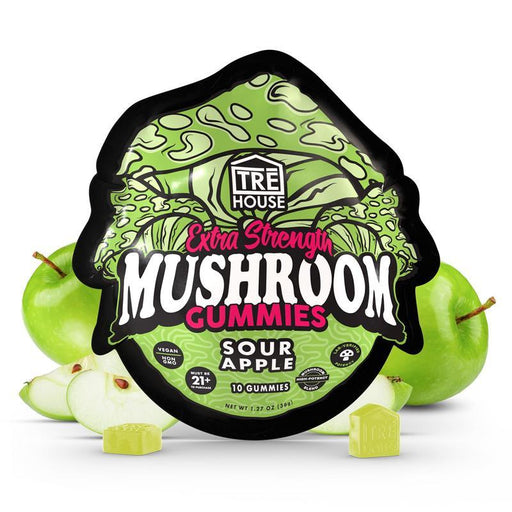 TRĒ House Sour Apple Extra-Strength Mushroom Gummies (10 Count)