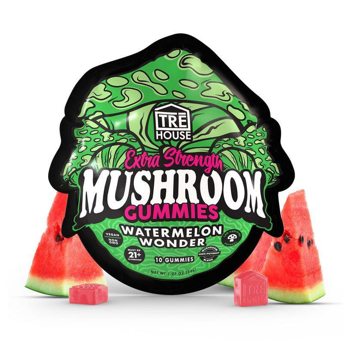 TRĒ House Watermelon Wonder Extra-Strength Mushroom Gummies (10 Count)