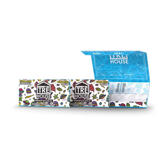 TRĒ House Rolling Kit King Size Slim (32 Papers + 32 Tips)