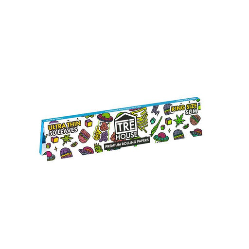 TRĒ House Premium Rolling Papers King Size Slim (6 x 50 Leaves)