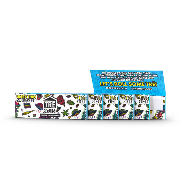 TRĒ House Premium Rolling Papers 1¼" (6 x 50 Leaves)