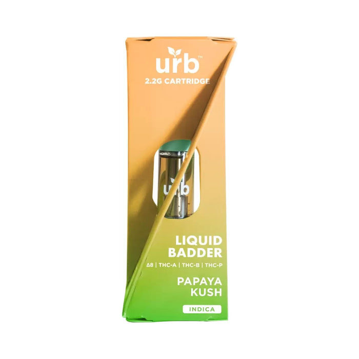 Urb Liquid Badder THCA and THCP Cartridge 2.2mL Papaya Kush