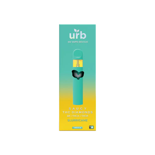 Urb Saucy THC Diamonds Delta 8 THCA and THCH Disposable Vape 3mL Slurricane