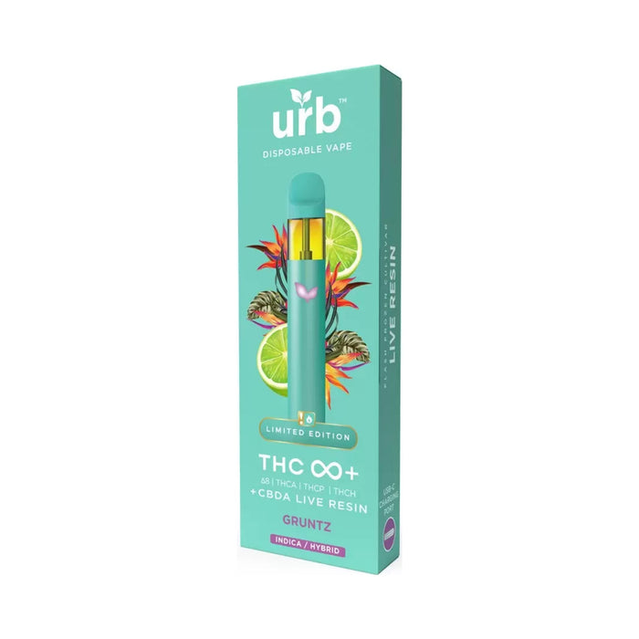 Urb THC Infinity+ CBDA Live Resin Disposable Vape 3g Gruntz
